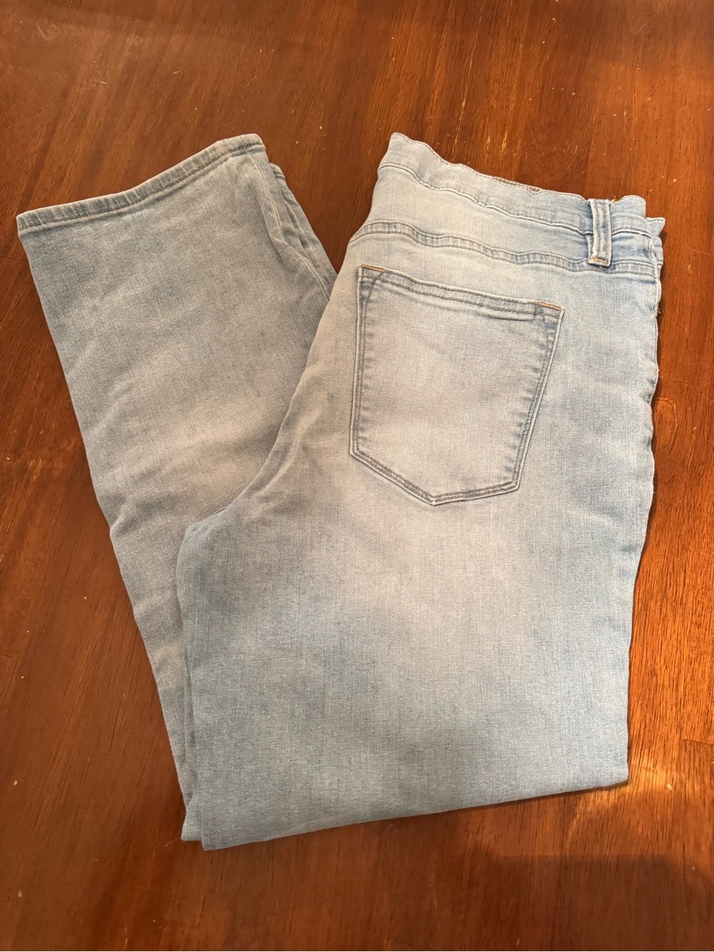 J. Crew Vintage Cropped Light Blue Straight Women's Jeans Size 32